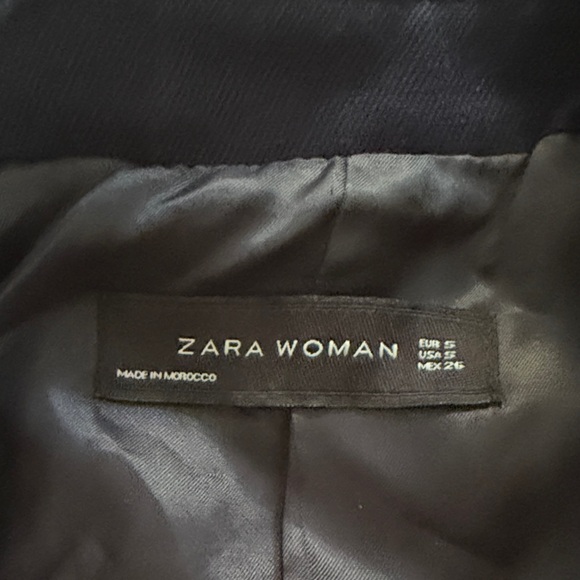 Zara Navy and Gold Military Jacket - Picture 2 of 3